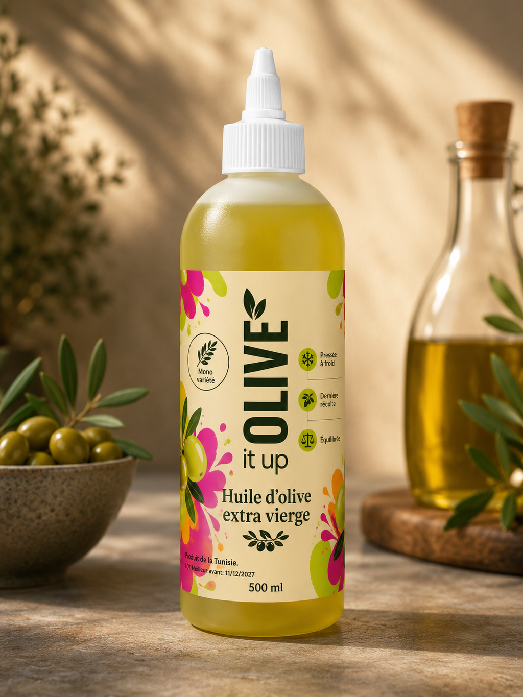 Huile d’olive extra vierge | 500 ml | Olive It Up