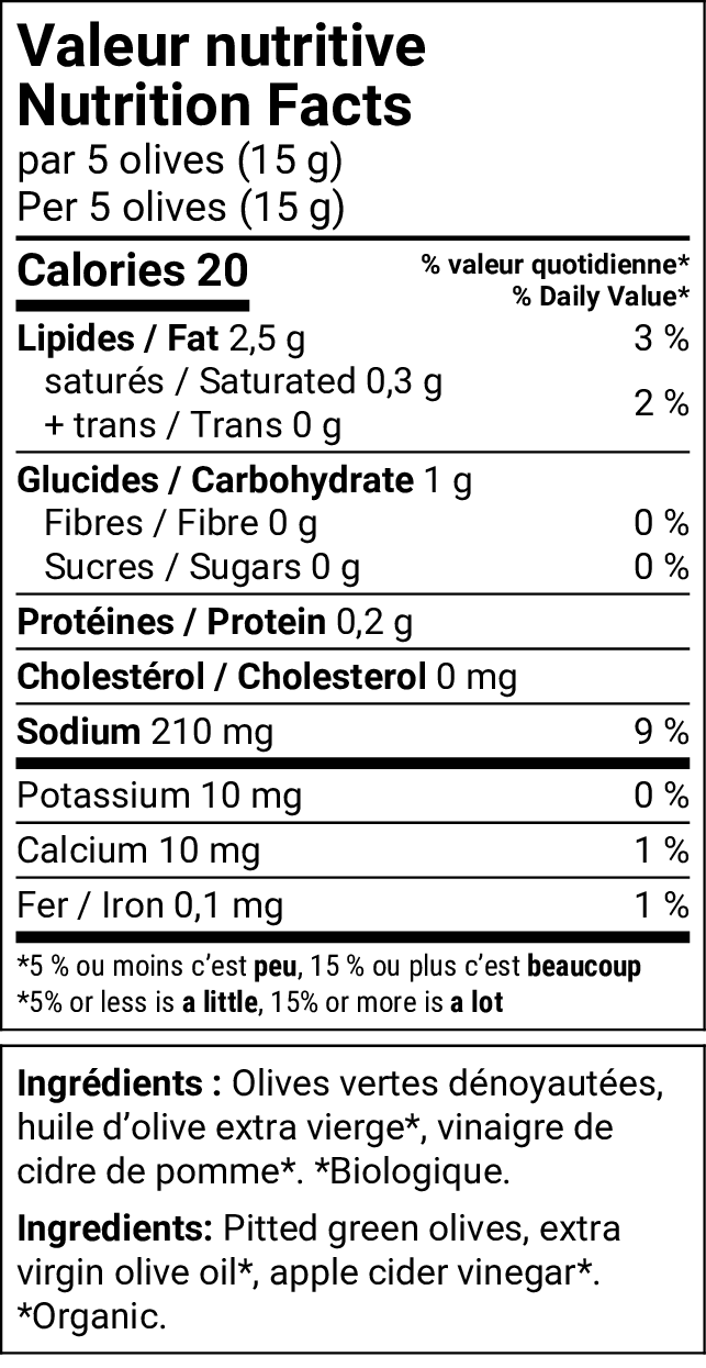 Olives Nature — Olive It Up | 200 g