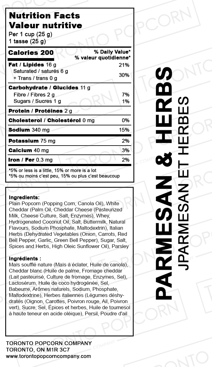 Parmesan & Herbs Popcorn